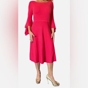 Banana Republic Pink Knit Handkerchief Sleeve Dress